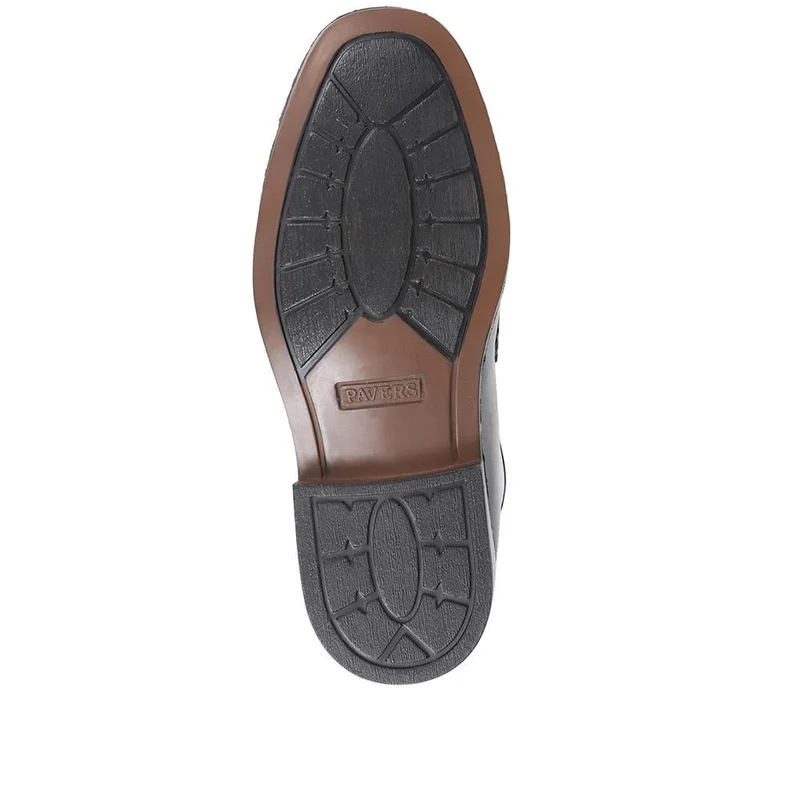 Wide Fit Classic Leather Loafers - NAP35027 / 322 486 - Black