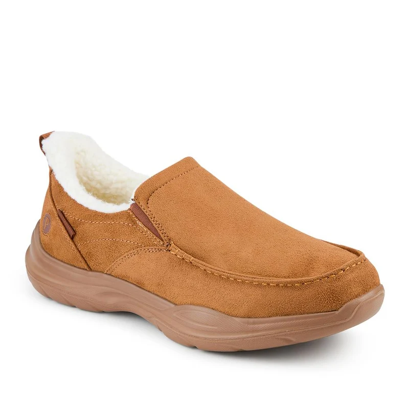 Easy Step In Wide Fit Rugged Slippers - BOJIE42010 / 327 864 - Tan