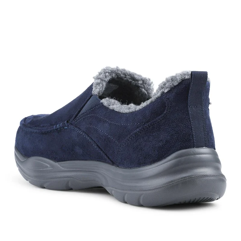 Easy Step In Wide Fit Rugged Slippers - BOJIE42010 / 327 864 - Navy
