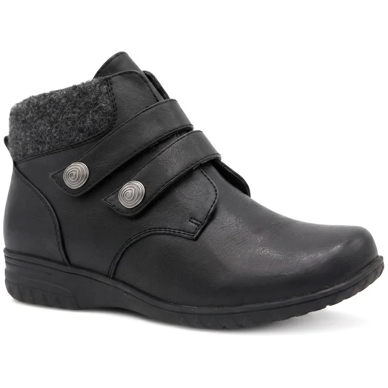 Dual Adjustable Fasten Ankle Boots - WBINS44067 / 329 963