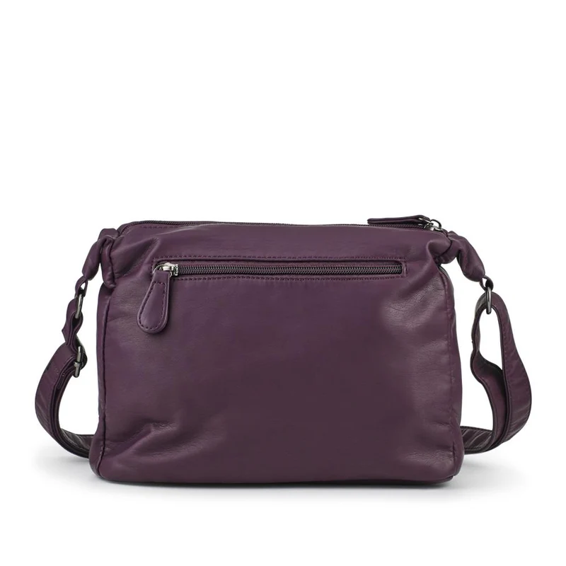 Zip-Close Shoulder Bag - WAHT40007 / 325 839 - Purple