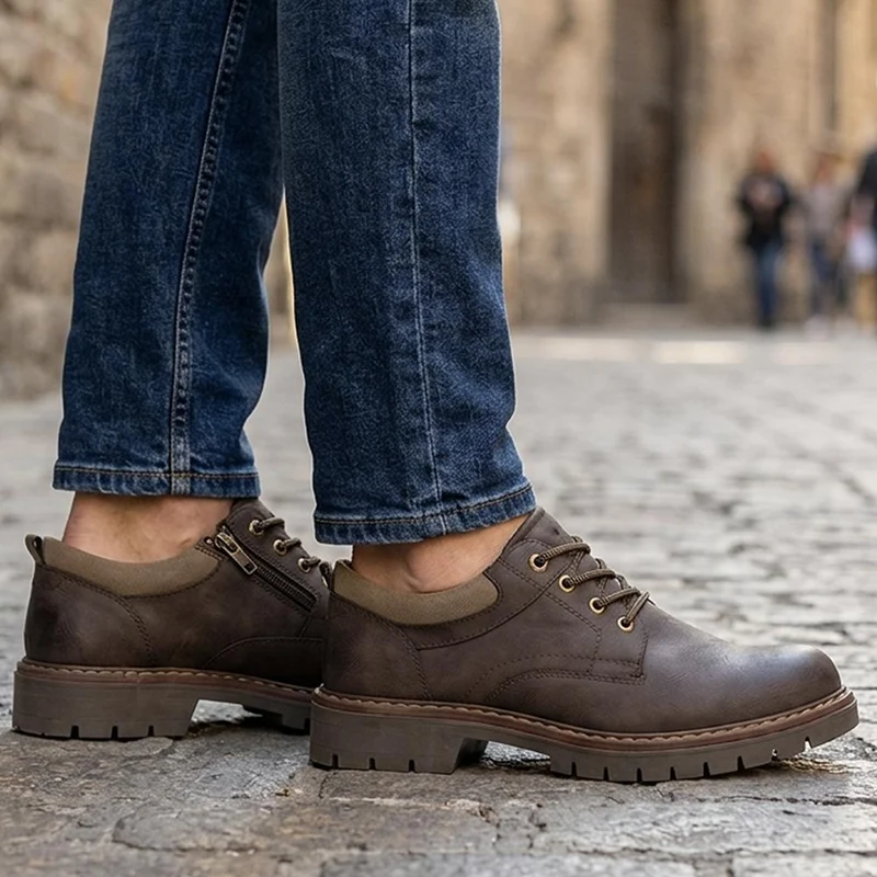 Casual Lace Fasten Shoes - GANG44008 / 329 928 - Brown