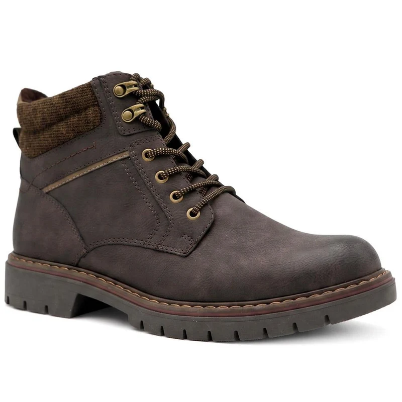 Padded Cuff Lace Up Boots - GANG44011 / 329 939