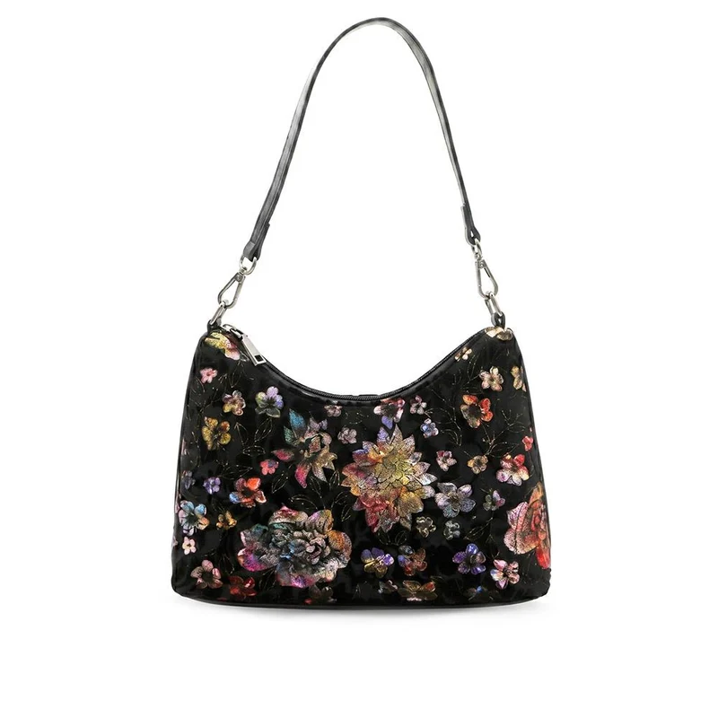 Lightweight Crossbody Bag - RIM44005 / 329 888 - Black Floral
