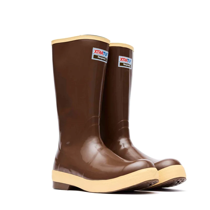 Xtratuf Legacy Herren-Gummistiefel, 15 Zoll, glatte Zehenpartie | Kupferbraun