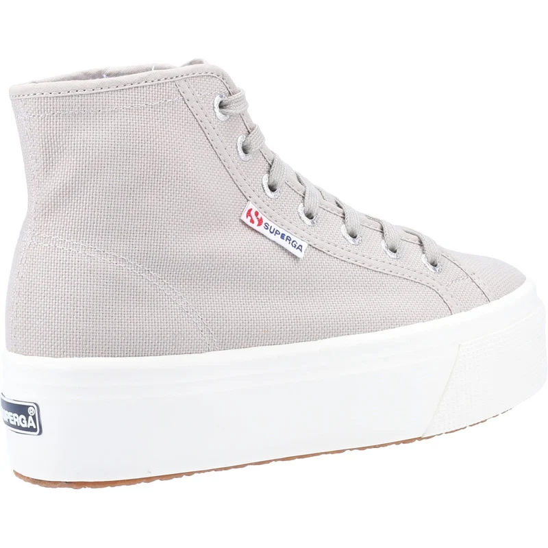 Superga Damen-Sneaker 2708 Hi Top | Grau Colomba Weiß Avorio