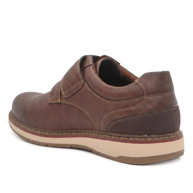 Adjustable Fit Comfy Monk Shoes - XINGH44008 / 330 037 - Brown