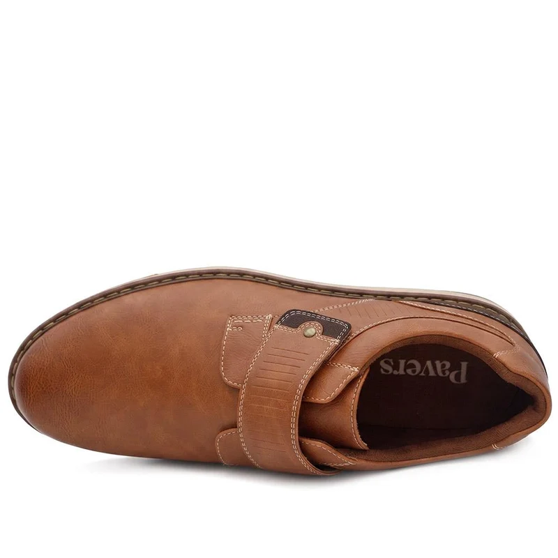 Adjustable Fit Comfy Monk Shoes - XINGH44008 / 330 037 - Tan