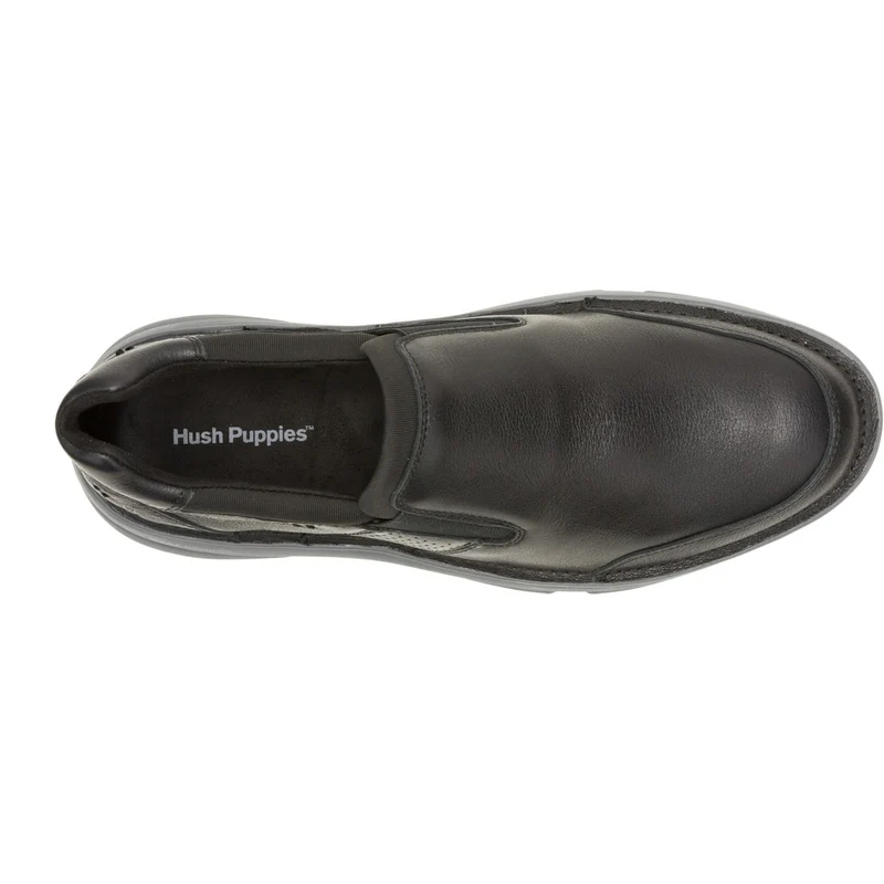 Hush Puppies Baylor Herren-Sneaker zum Hineinschlüpfen | Schwarz