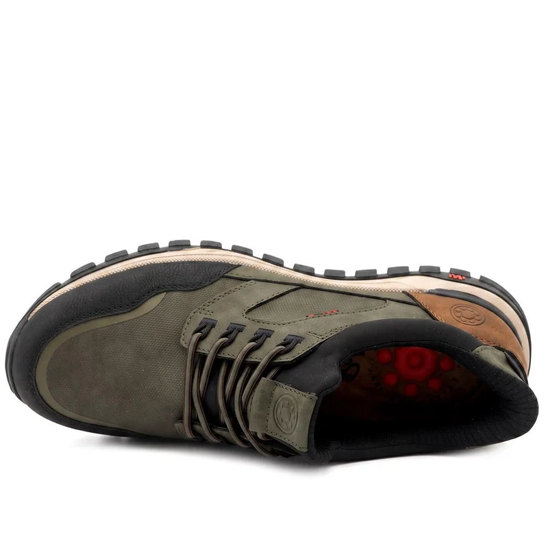 Relife Extra Wide Slip On Bungee Lace Trainers - RELIF44003 / 329 846 - Khaki