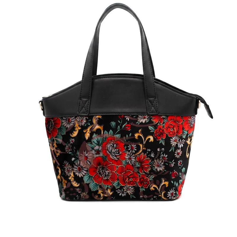 Tartan Pattern Zip Up Handbag - RIM44003 / 329 884