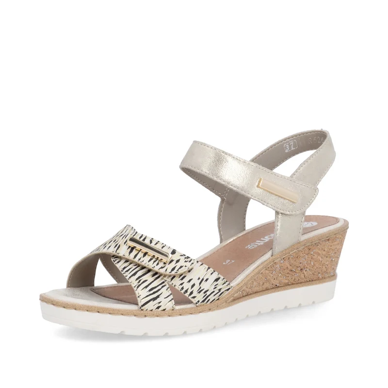 Remonte Damen-Keilsandalen | Gold