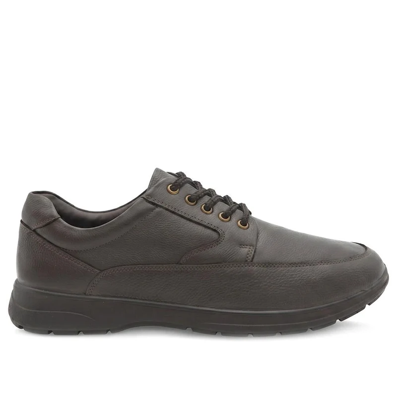 Padders Wide Fit Leather Lace Up Shoes - PADDDIN44005 / 330 057 - Dark Brown