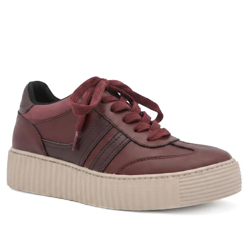 Bellissimo Chunky Lace Wedge Trainers - BELWBIN44093 / 330 234