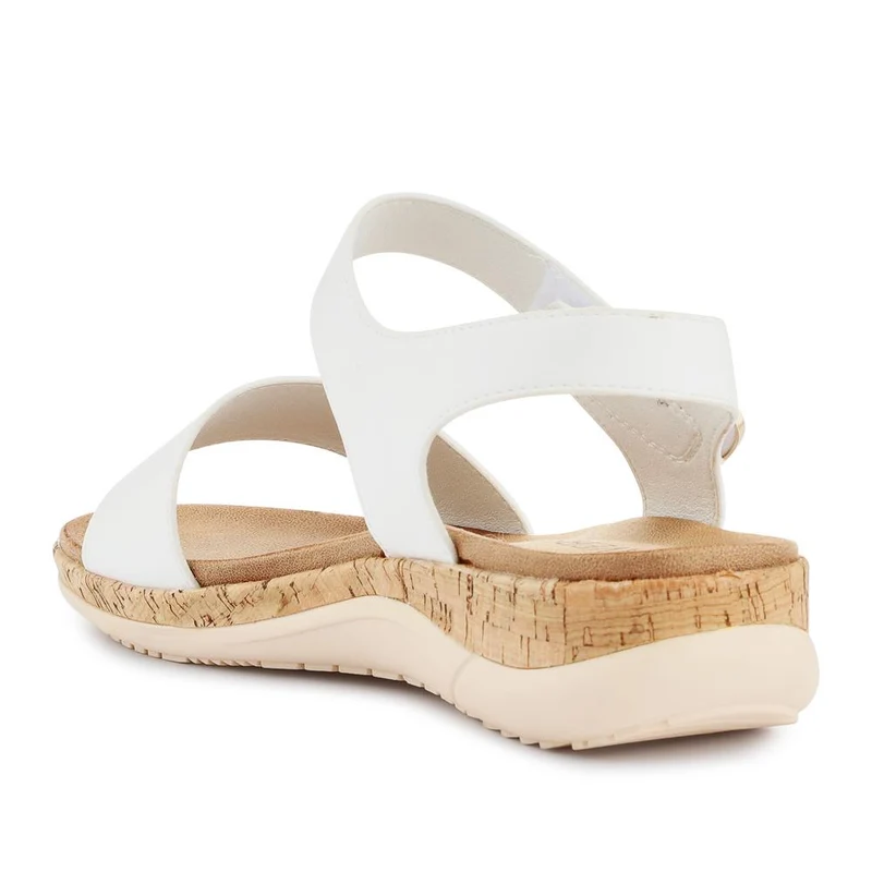 Triple Strap Touch-Fastening Sandals - BAIZH41068 / 327 979 - White