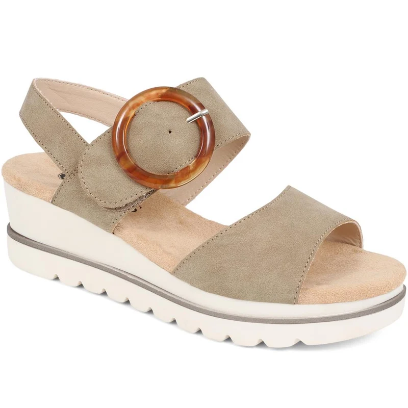 Touch-Fasten Platform Sandals - WBINS39031 / 325 231