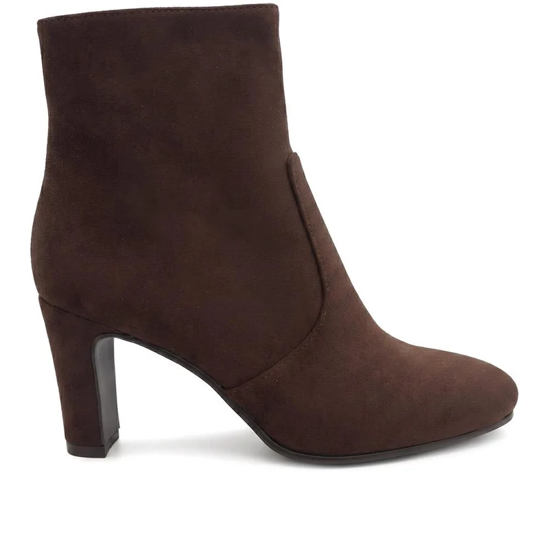 Block Heeled Ankle Boots - SANYI40027 / 325 986 - Brown