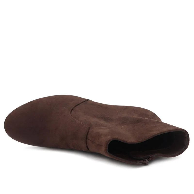Block Heeled Ankle Boots - SANYI40027 / 325 986 - Brown