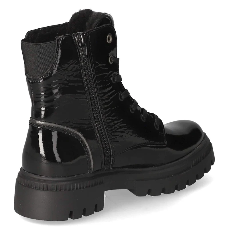 Schnürboots Schwarz