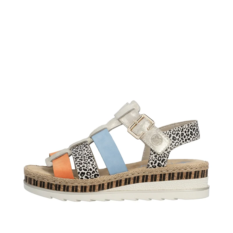 Rieker Damen-Keilsandalen | Mehrfarbig