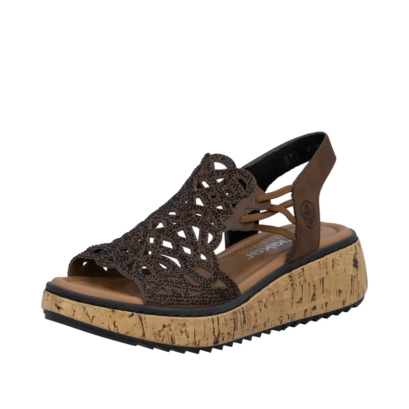 Rieker Damen-Keilsandalen | Braun