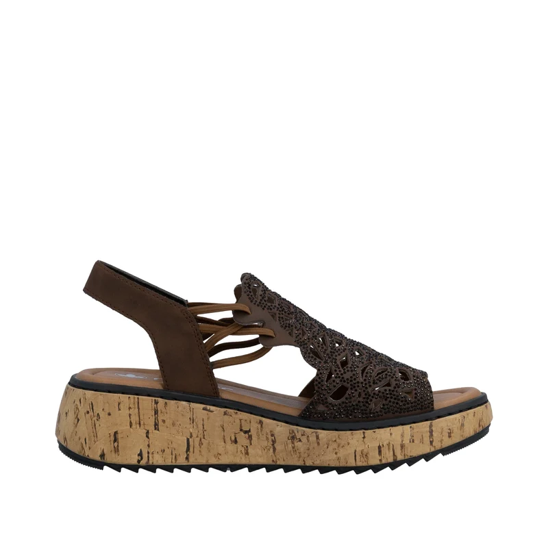 Rieker Damen-Keilsandalen | Braun