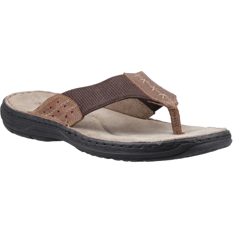 Hush Puppies Herren Alan Toepost Sandale | Bräunen