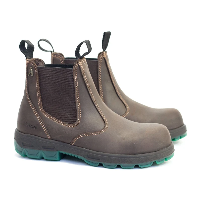 Hobo Reitstiefelette Australian Safety mit Stahlkappe EN green