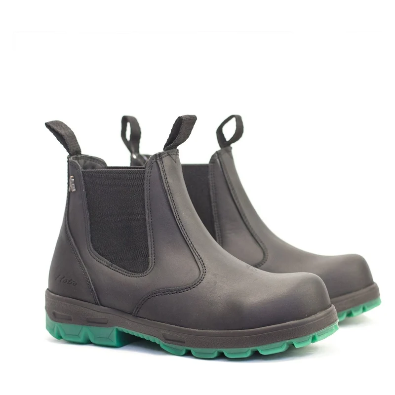 Hobo Reitstiefelette Australian Safety mit Stahlkappe EN green