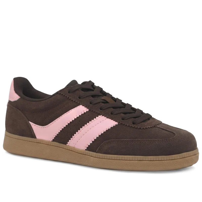 Bellissimo Leather Striped Lace Up Trainers - BELDINGX43005 / 329 348