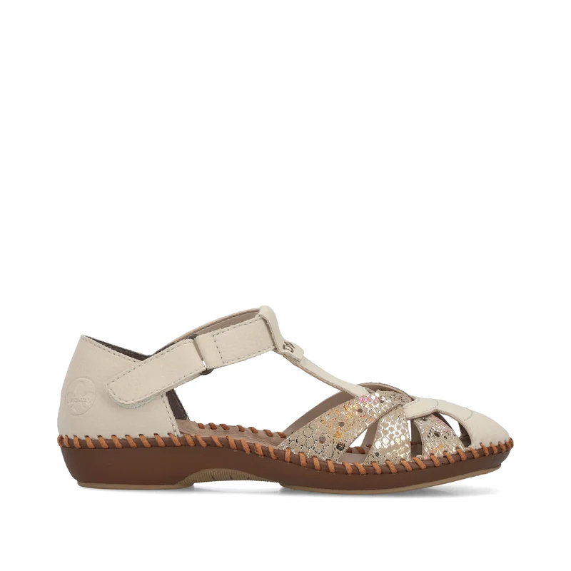 Rieker Damen-Mary-Jane-Schuh | Beige