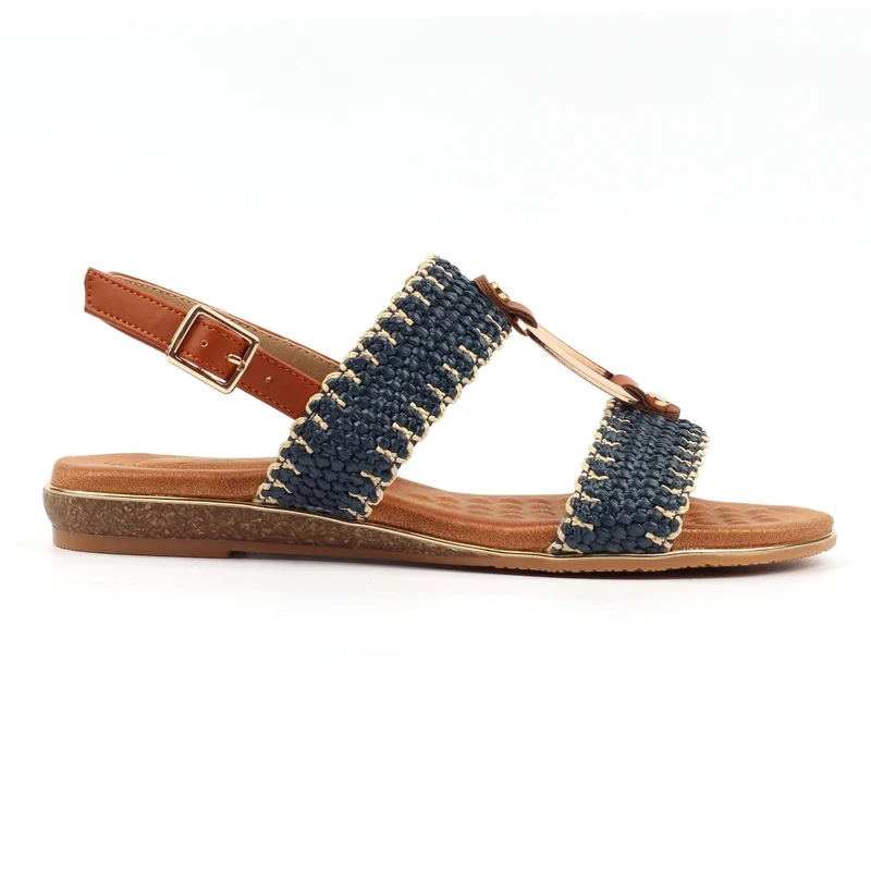 Lunar Jules Fashion Damen-Sandalen zum Hineinschlüpfen | Marineblau