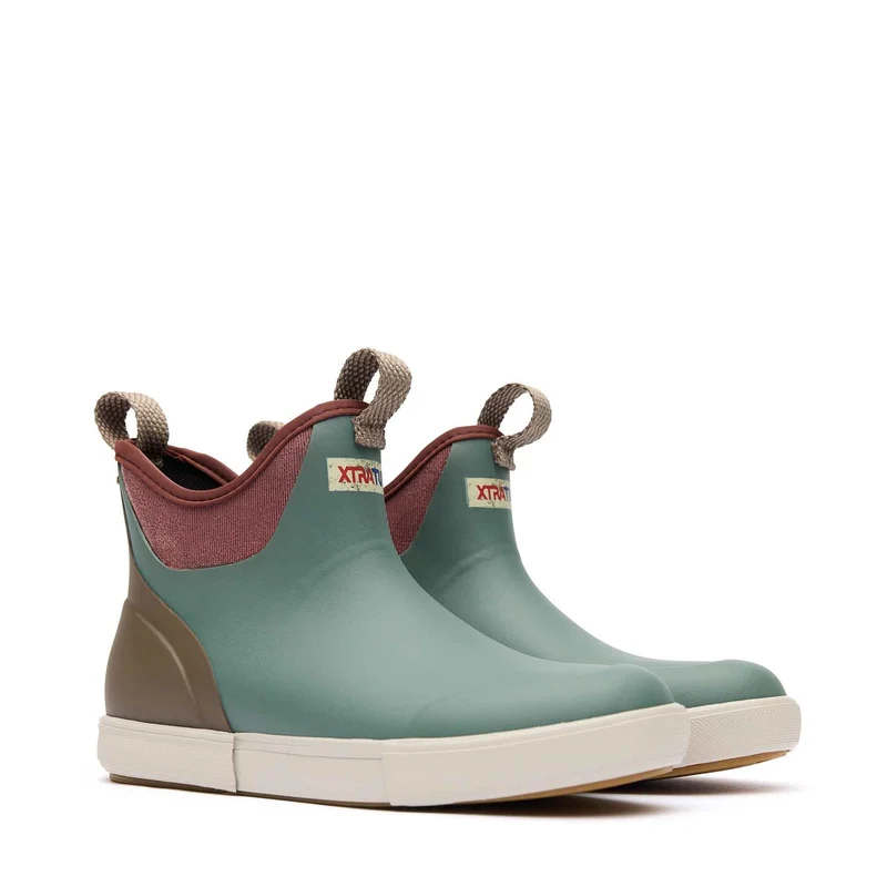 Xtratuf Damen-Ankle-Deckstiefel | Vintage-Salbei