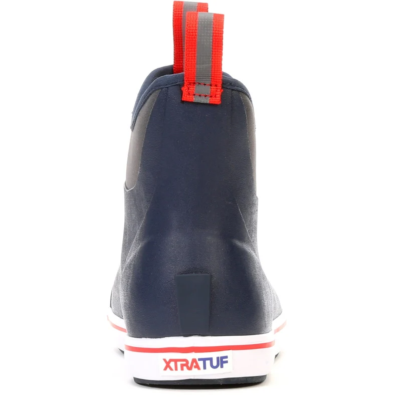 Xtratuf Herren-Ankle-Deckstiefel | Marineblau/Rot
