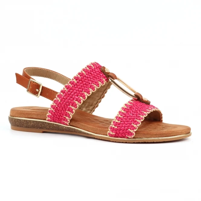 Lunar Jules Fashion Damen-Sandalen zum Hineinschlüpfen | Rosa