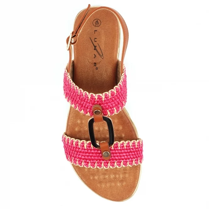 Lunar Jules Fashion Damen-Sandalen zum Hineinschlüpfen | Rosa