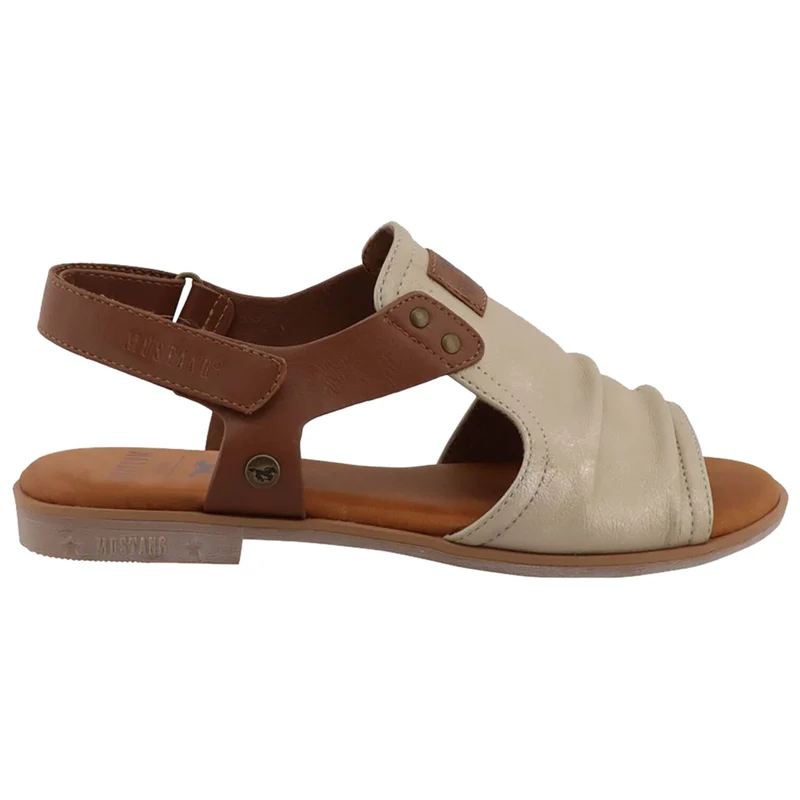 Mustang Damen-Sandalen zum Hineinschlüpfen | Marmor