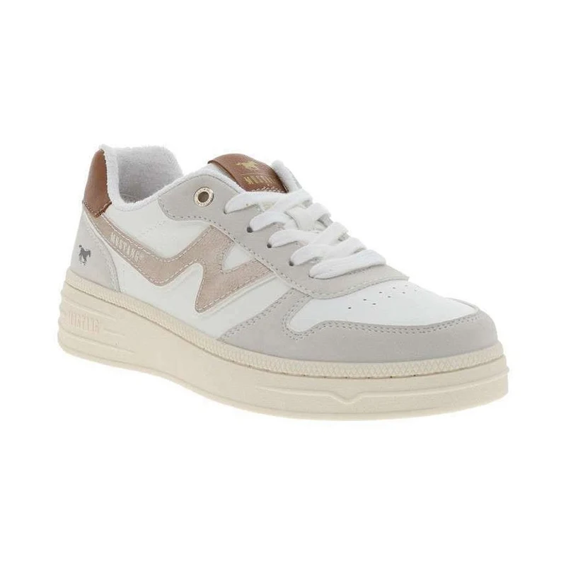 Mustang Damen-Sneaker | Weißer Marmor