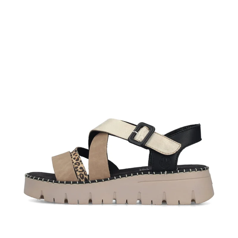 Rieker Damen-Keilsandalen | Schwarz