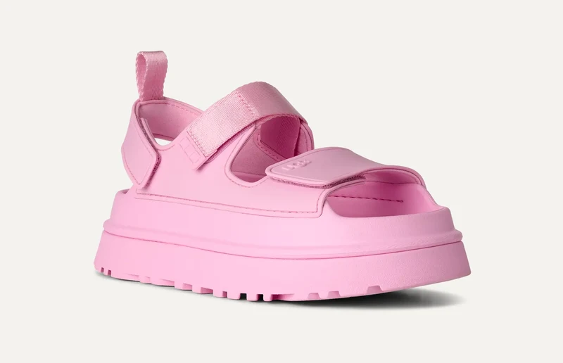 UGG GoldenGlow Damensandale | Rosa Diamant