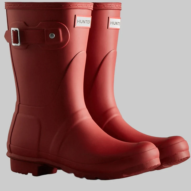 Hunter Original Damen-Kurzgummistiefel | Rot