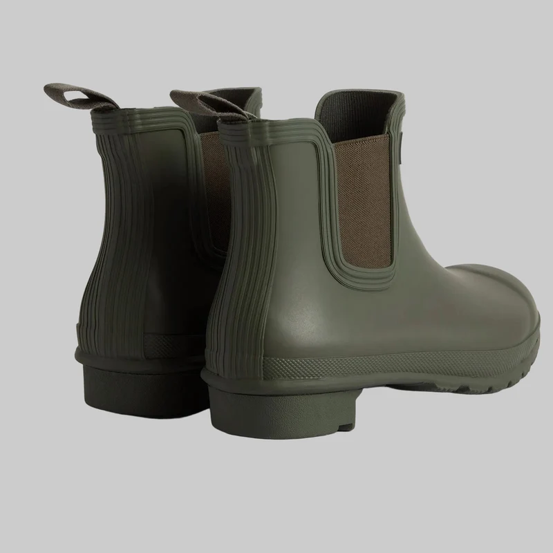 Hunter Damen Original Chelsea Stiefel | Dunkeloliv