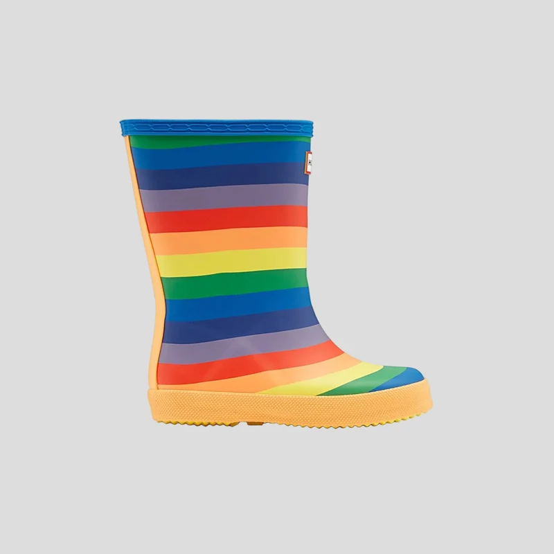 Hunter Kinder-Gummistiefel mit Regenbogenmuster | Mehrfarbig