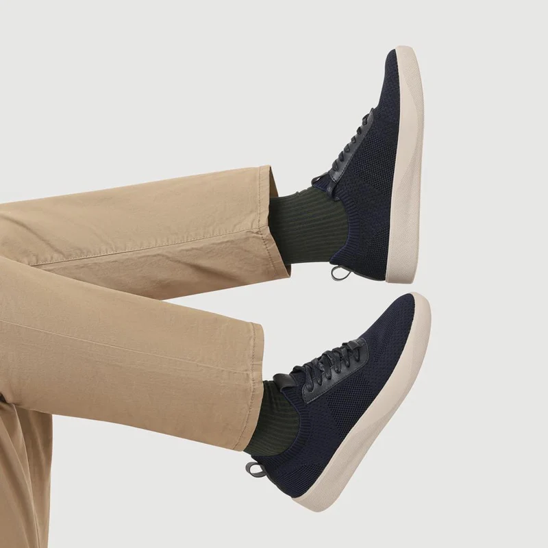 Breathable Chunky-Soled Lace-Ups - JIAHU41000 / 327 229 - Navy