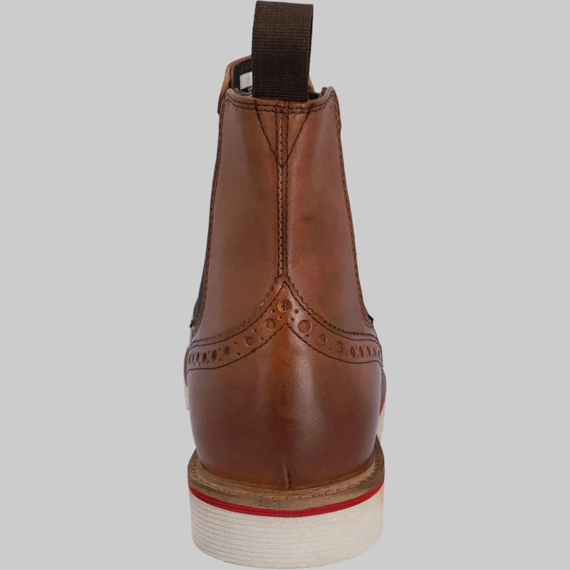 Hunter Orkney Brogue-Herrenstiefel | Hellbraun