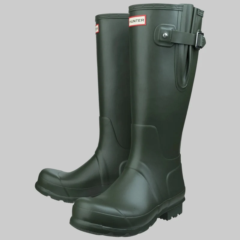 Hunter Original Herren-Gummistiefel mit seitlicher Verstellung | Dunkeloliv