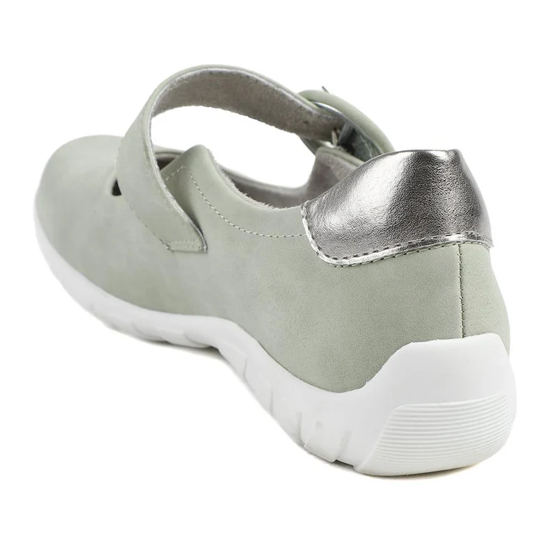 Casual Buckle Fasten Mary Janes - WBINS43015 / 328 824 - Sage