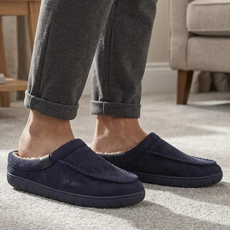 Cushioned Mule Slippers - GALOP40029 / 326 309 - Navy
