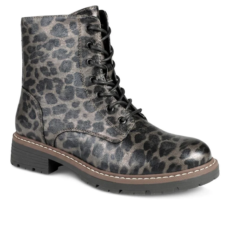 Lace Up Ankle Boots With Warm Lining - WBINS44000 / 329 764