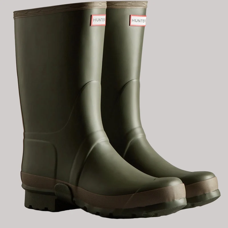 Hunter Herren-Gärtnerstiefel | Dunkelolivgrün